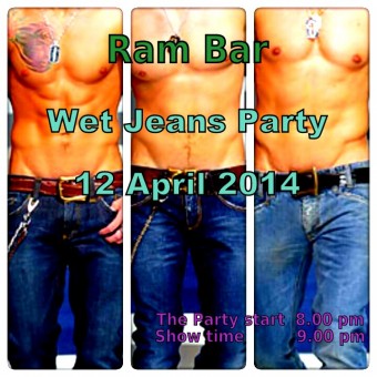 Ram Bar wet jeans gay party Chiang Mai Songkran